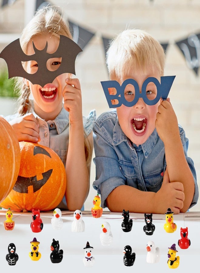 Sinbana 80pcs Mini Resin Halloween Ducks, 10 Special Designs Tiny Resin Halloween Ducks Figures Miniature Small Little Waterproof Decorations for Party Favors Collectibles & Home Decor - Image 5